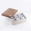 Tea Glass Set 12 Pcs From Jiwar -  Beige + Silver 