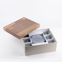 Porcelain Tea Set 12 Pcs From Jiwar -  Blue + Silver