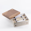 Porcelain Tea Set 12 Pcs From Jiwar -  Ivory + Gold 