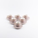 Turkish Coffee Set 12 Pcs From Jiwar -  Purple + Gold