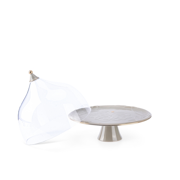Cake  Serving Set 9Pcs From Queen - Grey