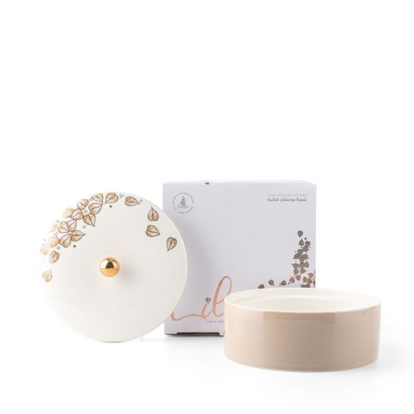 Small Date Bowl From Lilac - Beige