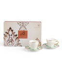 Turkish  Coffee Set 12Pcs From Harir - Green