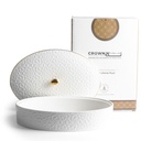 Large Date Bowl From Crown - White - Gold