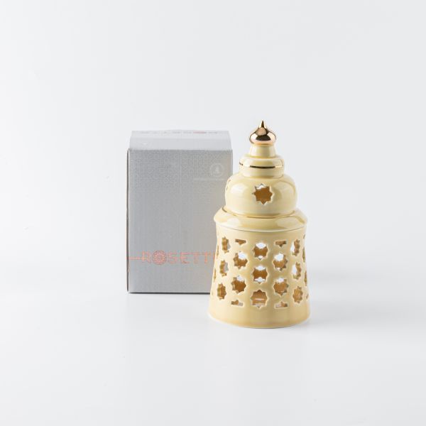 Small electronic Candle From Rosette - Ivory