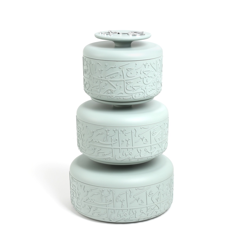 Food Warmer Set From Jiwar - Light Green + Silver
