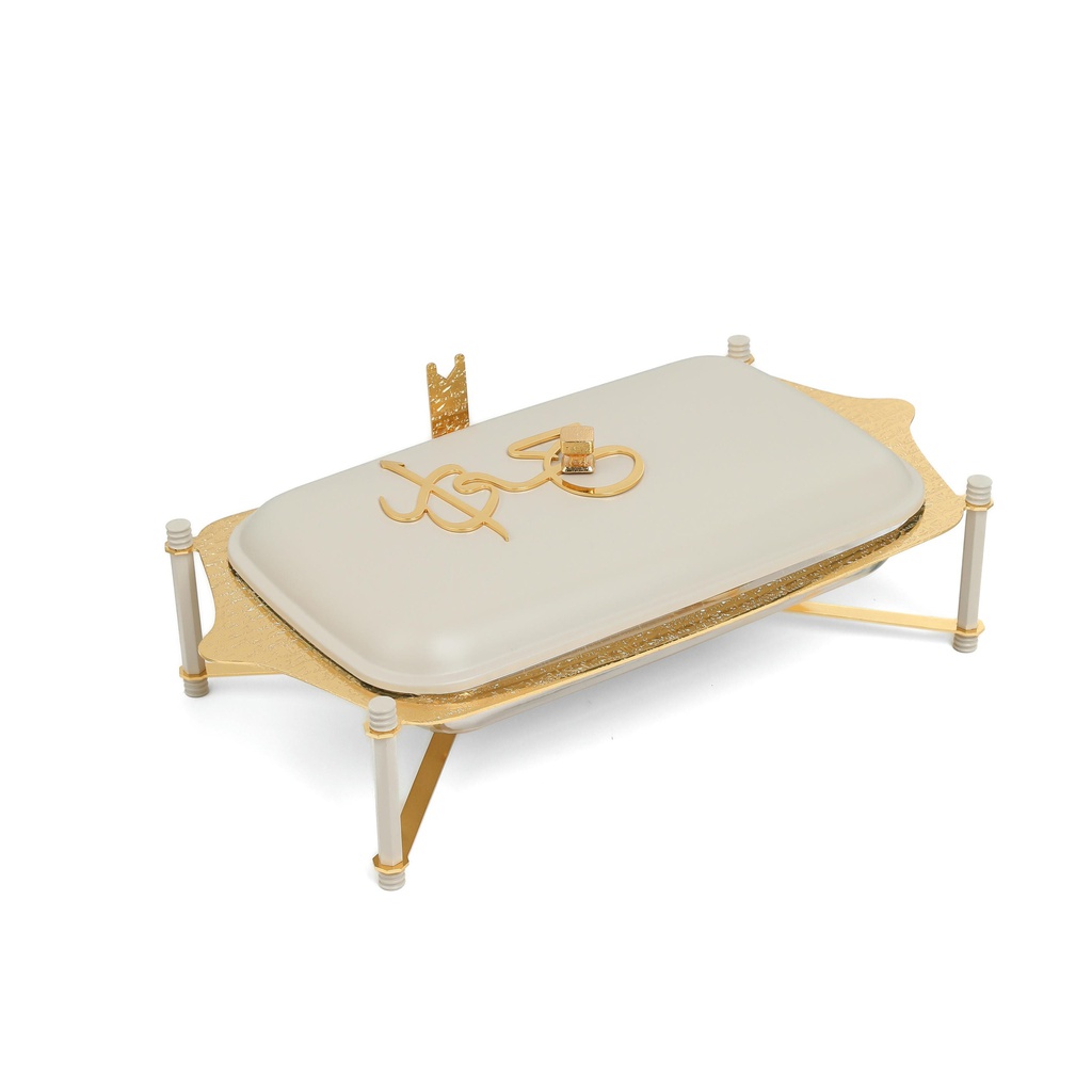 Stainless Steel Buffet - M From Jiwar - Beige + Gold 