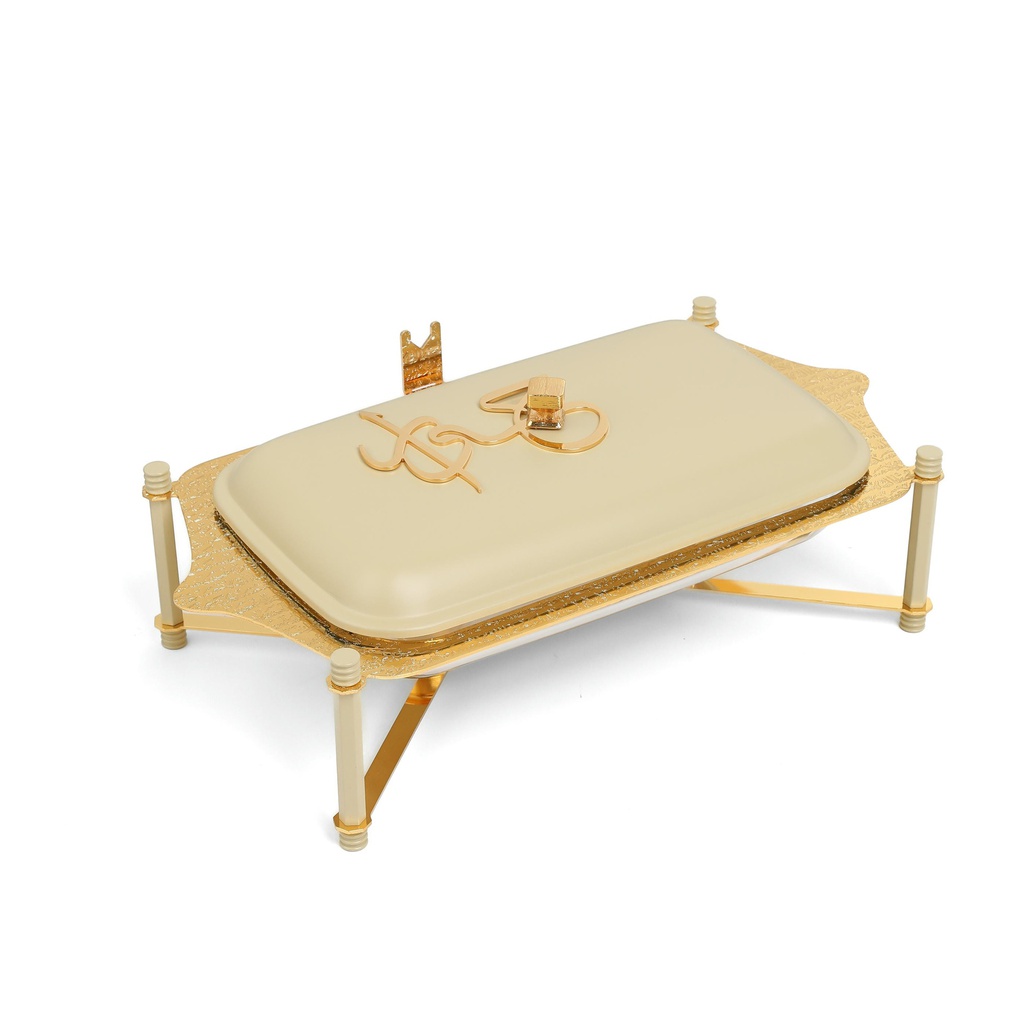 Stainless Steel Buffet - M From Jiwar -  Ivory + Gold 