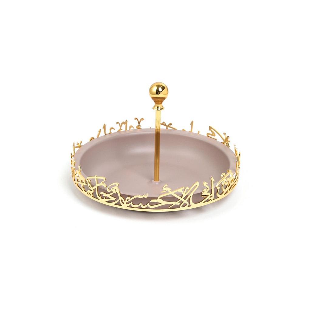 Sweet Serving Tray -S From Jiwar -  Purple + Gold