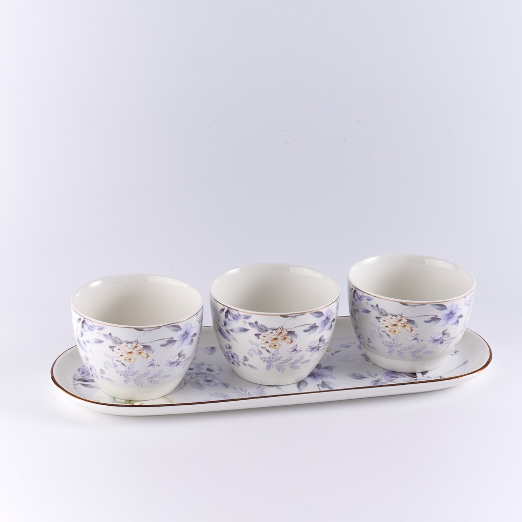 Snack tray set of 3 in printed color box