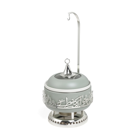 [HJ1365] Serving Buffet - M From Jiwar - Light Green + Silver