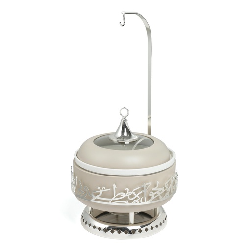 [HJ1370] Serving Buffet - L From Jiwar -  Beige + Silver 