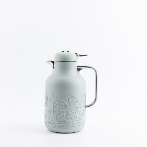 [KP1076] One Vacuum Flask For Tea And Coffee From Jiwar - Light Green + Silver